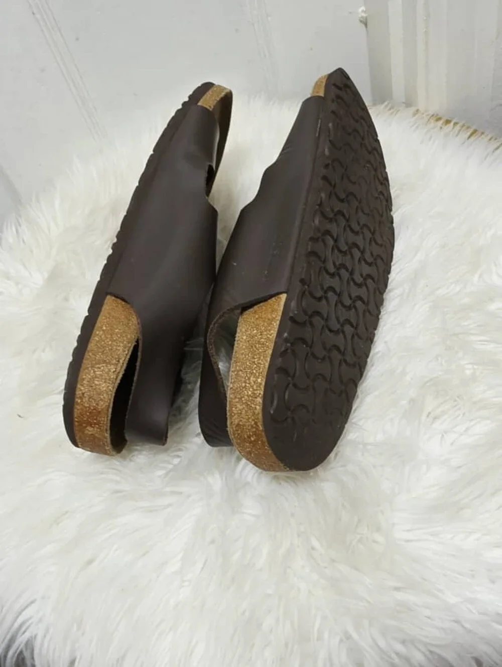 Birkenstock Milano Oiled Leather Sandals Habana Brown Men's Size EU 46 M13